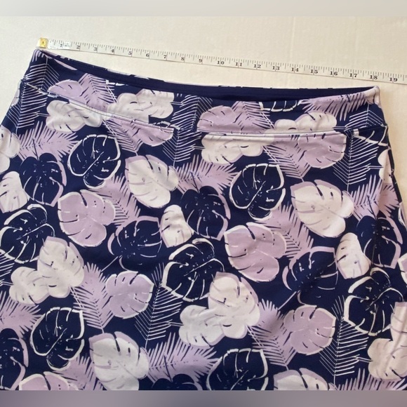 Tranquility Womens Plus Size XX-Large Tropical Elastic Waist Golf Sport Skort - Picture 4 of 7